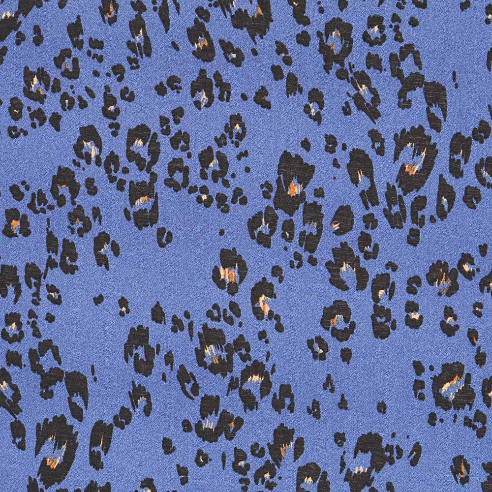 Viscose Animal Print Azul - Ribes y Casals