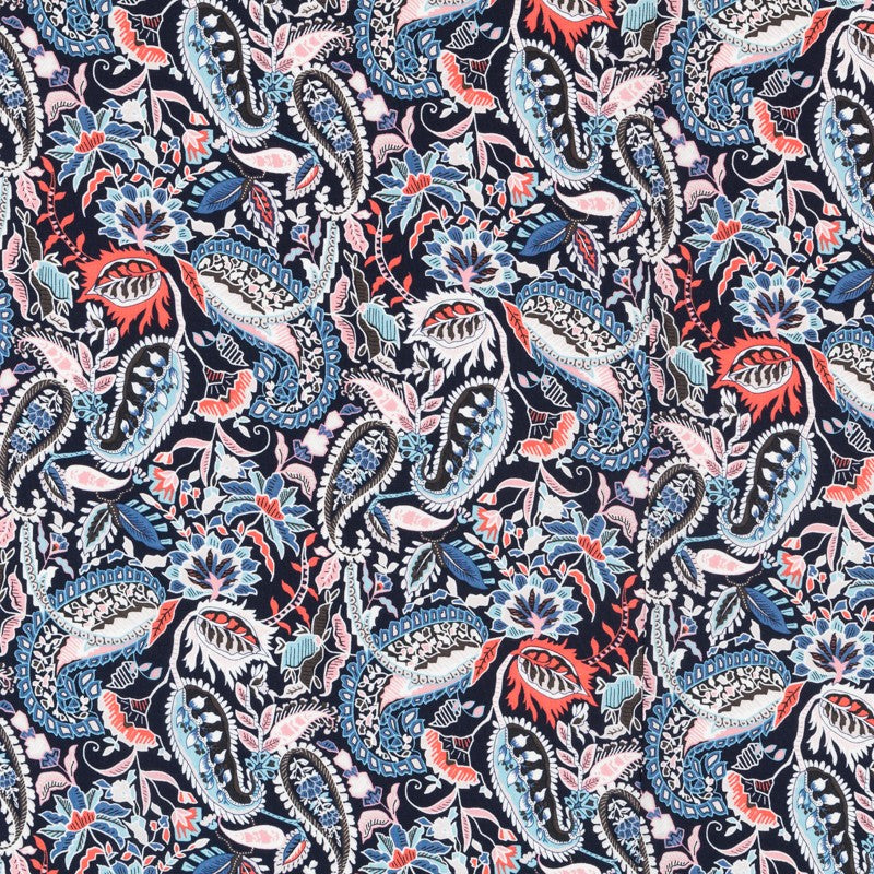 Viscosa Cachemir Azul Marinho - Ribes y Casals