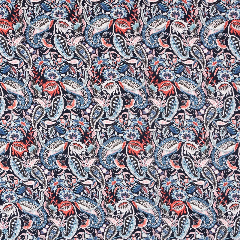 Viscosa Cachemir Azul Marinho - Ribes y Casals