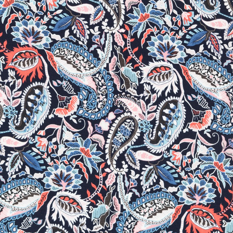 Viscosa Cachemir Azul Marinho - Ribes y Casals