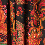 Tecido Viscose Paisley Delhi Preto - Ribes y Casals