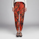 Tecido Viscose Paisley Delhi Preto - Ribes y Casals