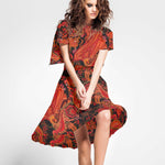 Tecido Viscose Paisley Delhi Preto - Ribes y Casals