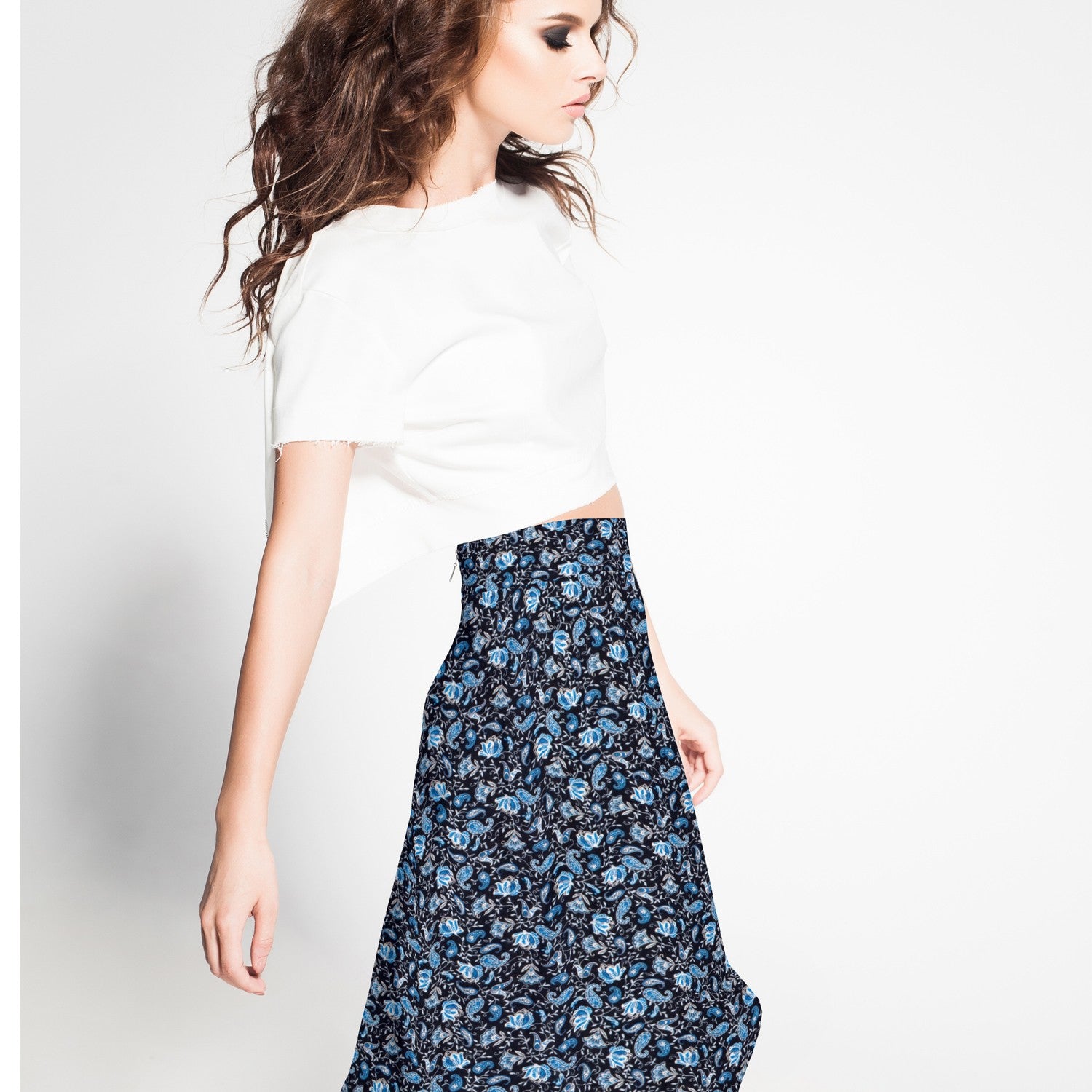 Viscose Palmeiras Azul Marinho - Ribes y Casals