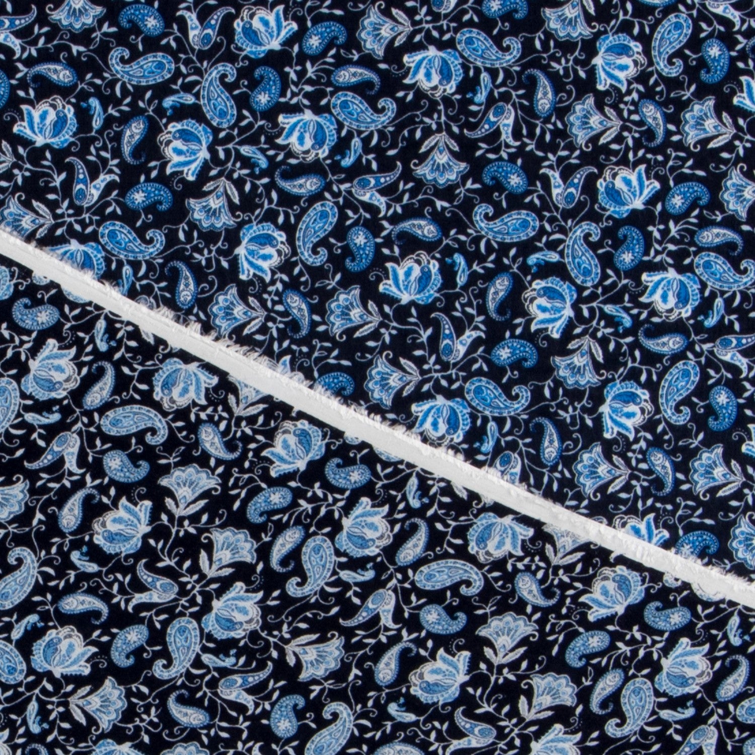 Viscose Palmeiras Azul Marinho - Ribes y Casals