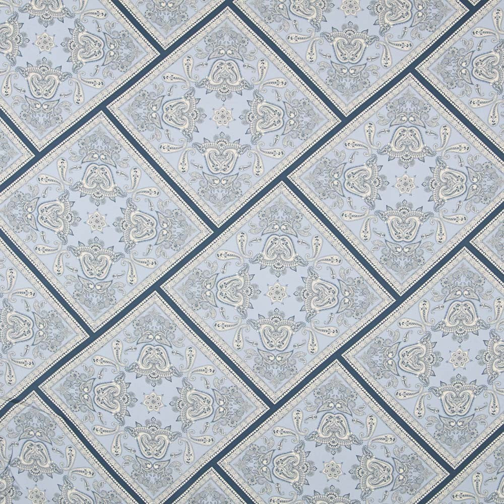 Viscose Cashmere Mosaico Azul - Ribes y Casals