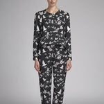 Crepe Marrocain Bouqet Verde Agua - Ribes y Casals