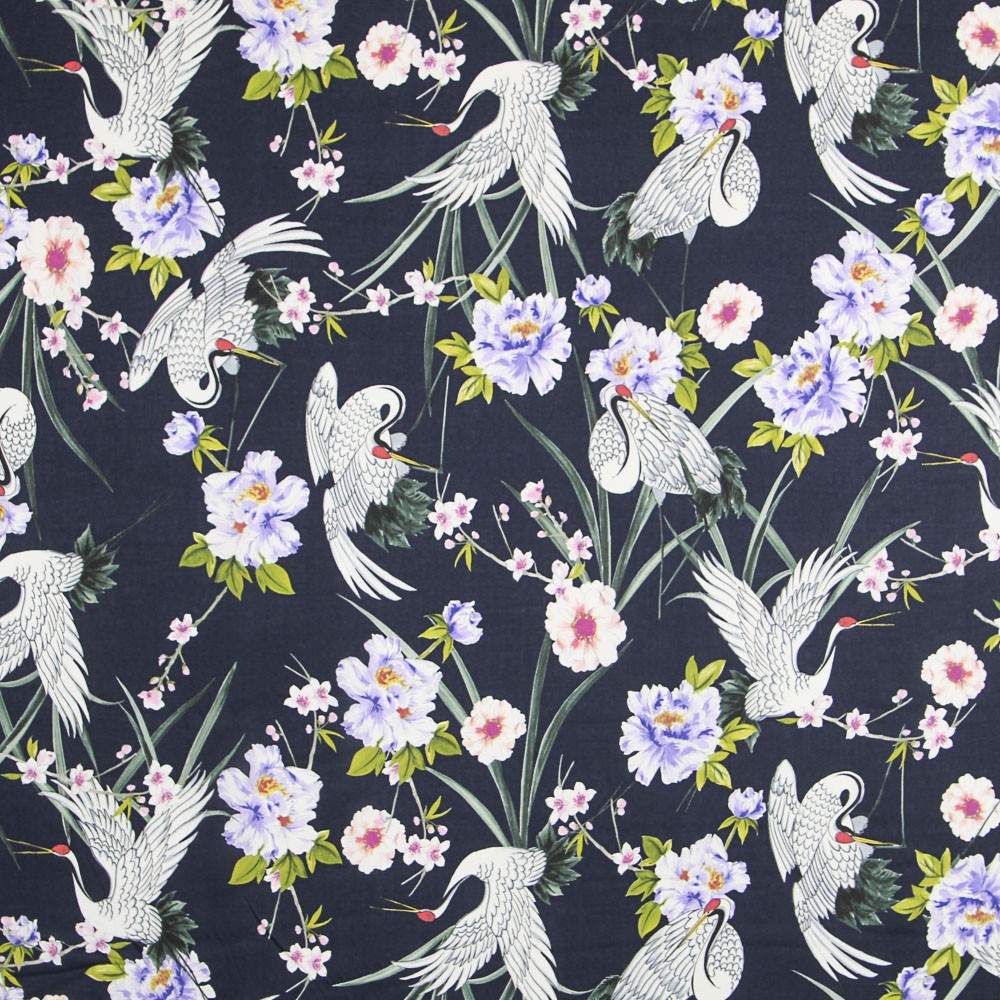 Viscose Cisnes Azul Escuro - Ribes y Casals