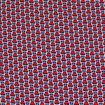 Viscose Coraçãoes Vermelho - Ribes y Casals