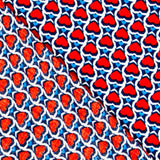 Viscose Coraçãoes Vermelho - Ribes y Casals