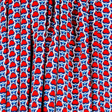 Viscose Coraçãoes Vermelho - Ribes y Casals