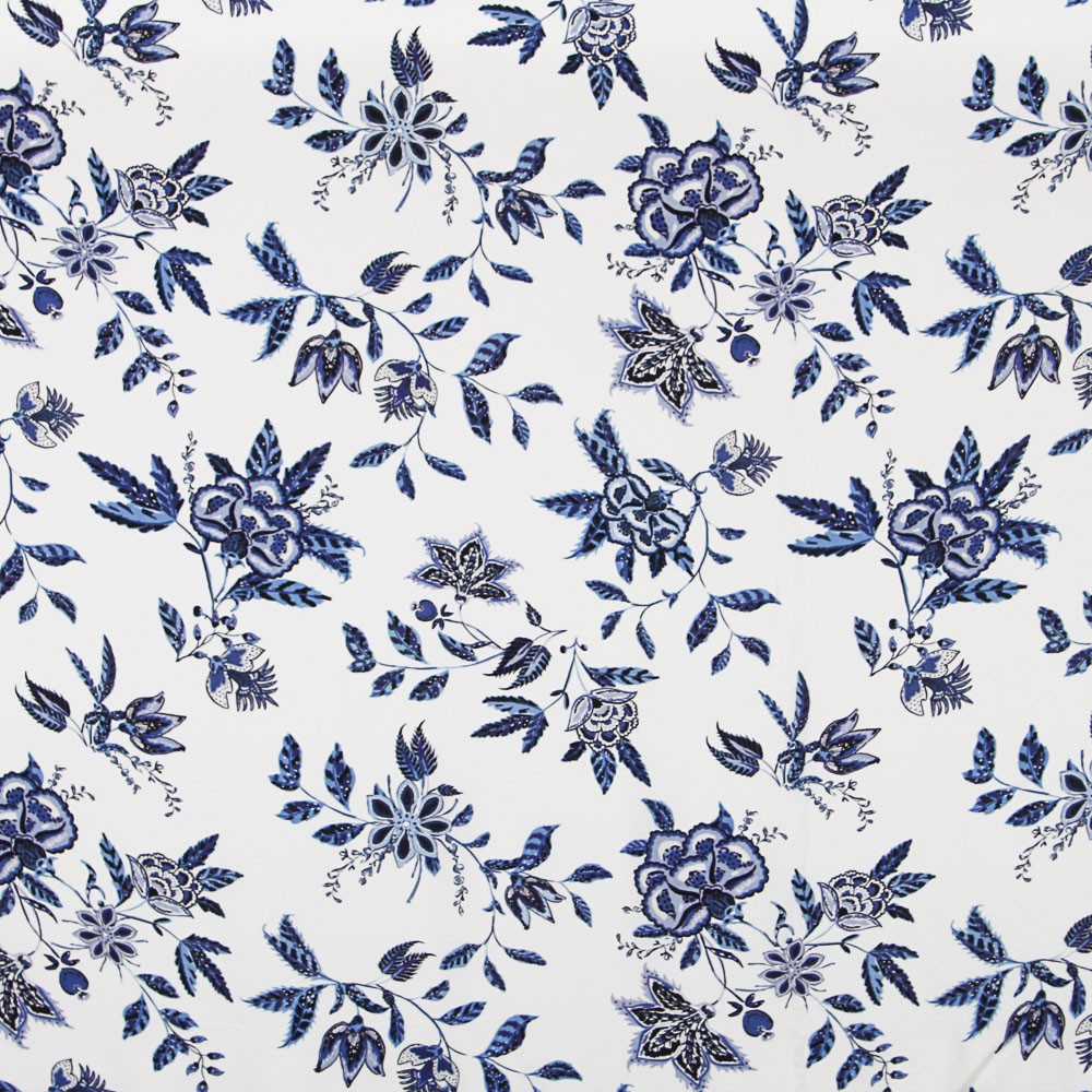 Tecido Viscose Dehli Branco - Ribes y Casals