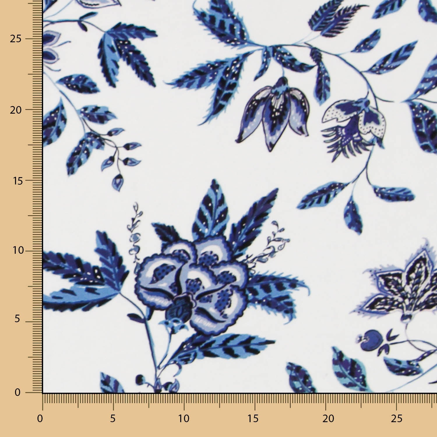 Tecido Viscose Dehli Branco - Ribes y Casals