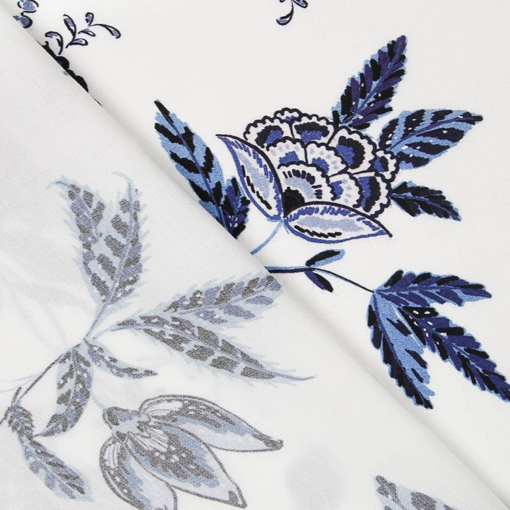 Tecido Viscose Dehli Branco - Ribes y Casals