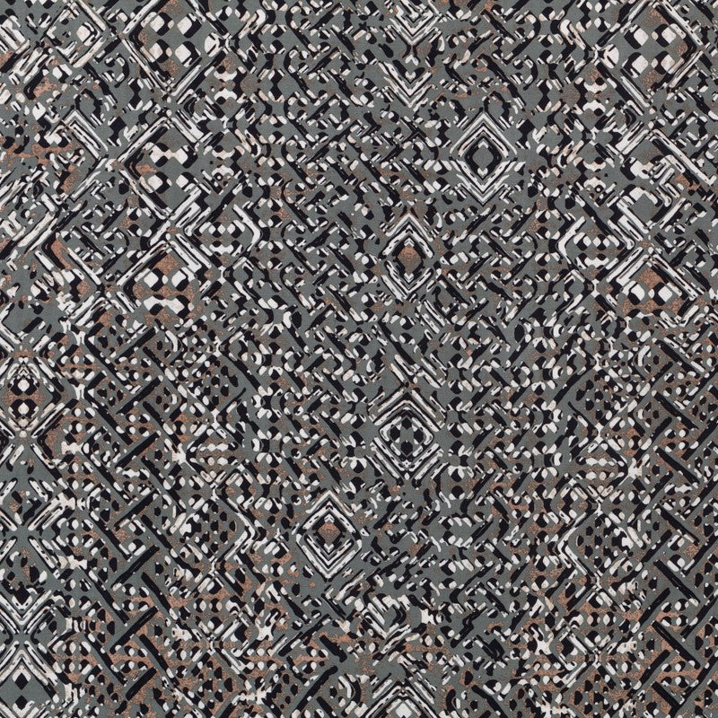 Viscose Estampado Abstract Kaki - Ribes y Casals