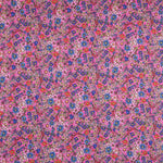 Viscose Faixas Florais Preta - Ribes y Casals