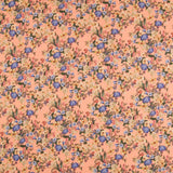 Viscose Faixas Florais Preta - Ribes y Casals