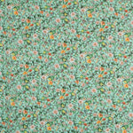 Viscose Faixas Florais Preta - Ribes y Casals