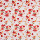 Viscose Faixas Florais Preta - Ribes y Casals