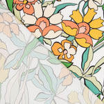 Viscose Faixas Florais Preta - Ribes y Casals