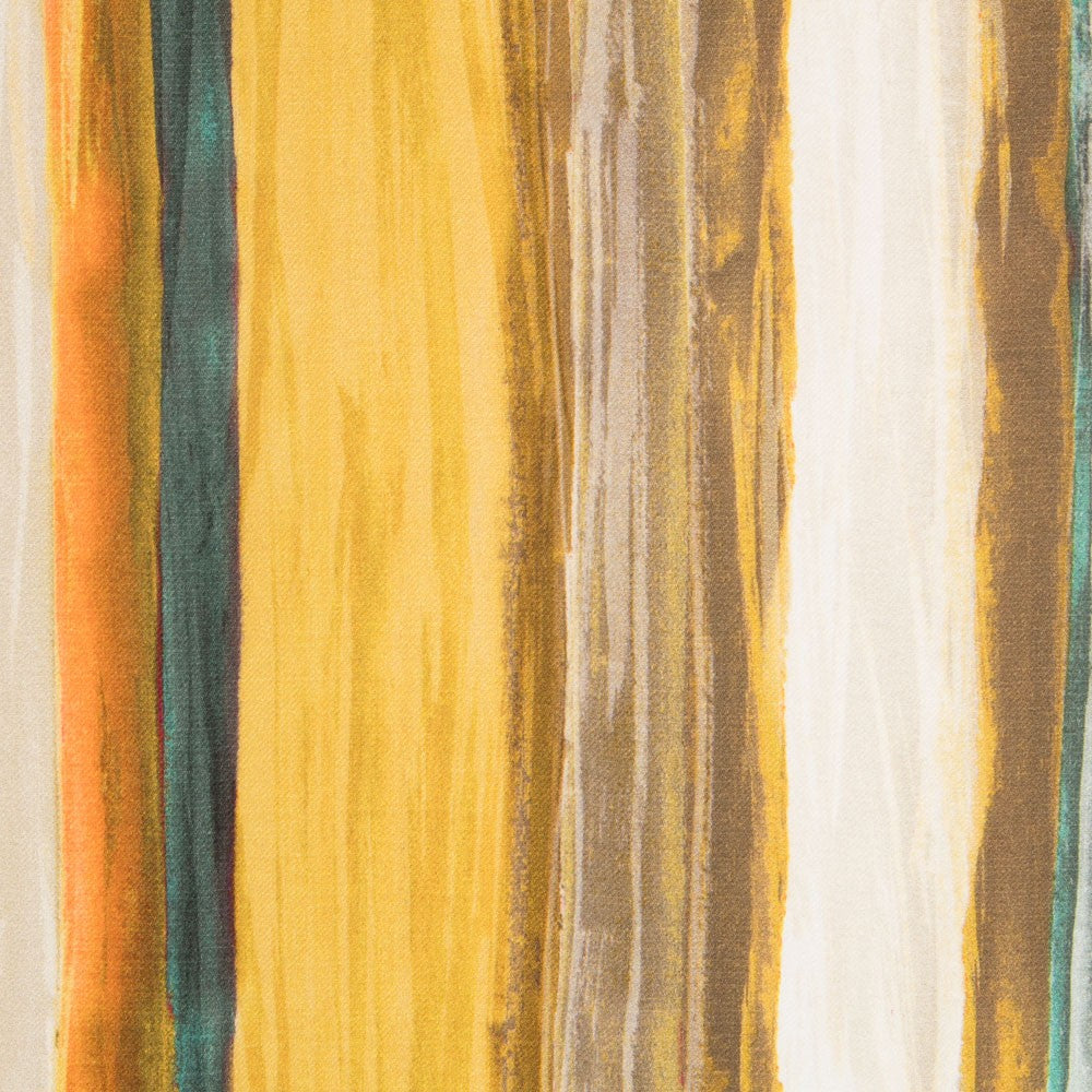 Viscose Faixas Florais Preta - Ribes y Casals