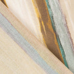 Viscose Faixas Florais Preta - Ribes y Casals