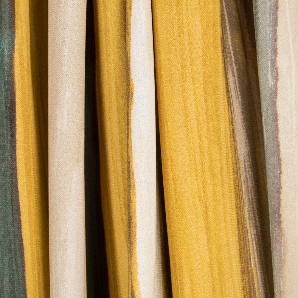 Viscose Faixas Florais Preta - Ribes y Casals