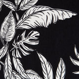 Viscose Faixas Florais Preta - Ribes y Casals