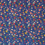 Tecido Viscose Floral Azul - Ribes y Casals