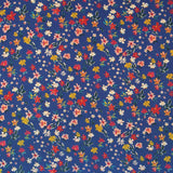 Tecido Viscose Floral Azul - Ribes y Casals