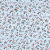 Viscose Flores Cretonne Azul Claro - Ribes y Casals
