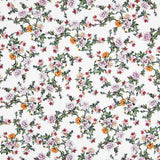 Viscose Flores Cretonne Brancas - Ribes y Casals