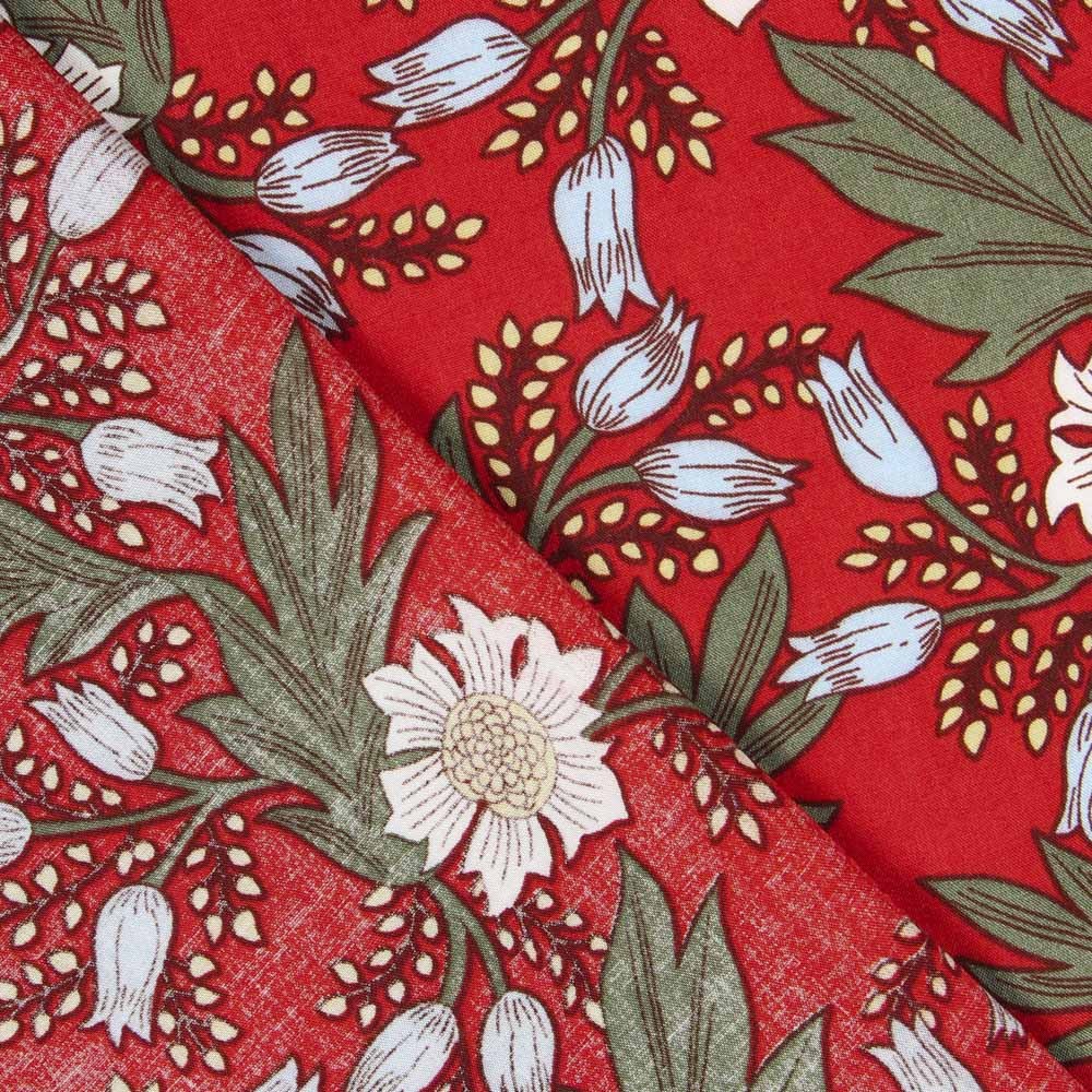 Viscose Folk Vermelho - Ribes y Casals