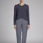 Viscosa Geometrica Azul Marinho - Ribes y Casals