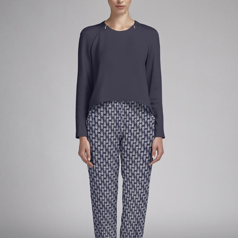 Viscosa Geometrica Azul Marinho - Ribes y Casals