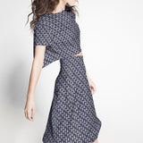 Viscosa Geometrica Azul Marinho - Ribes y Casals