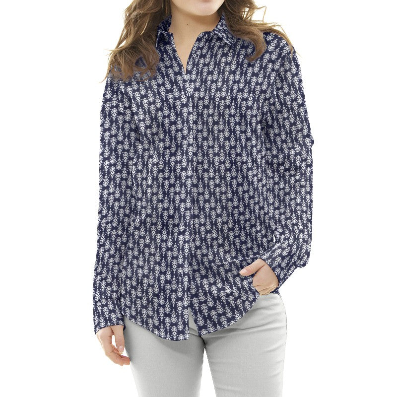 Viscosa Geometrica Azul Marinho - Ribes y Casals