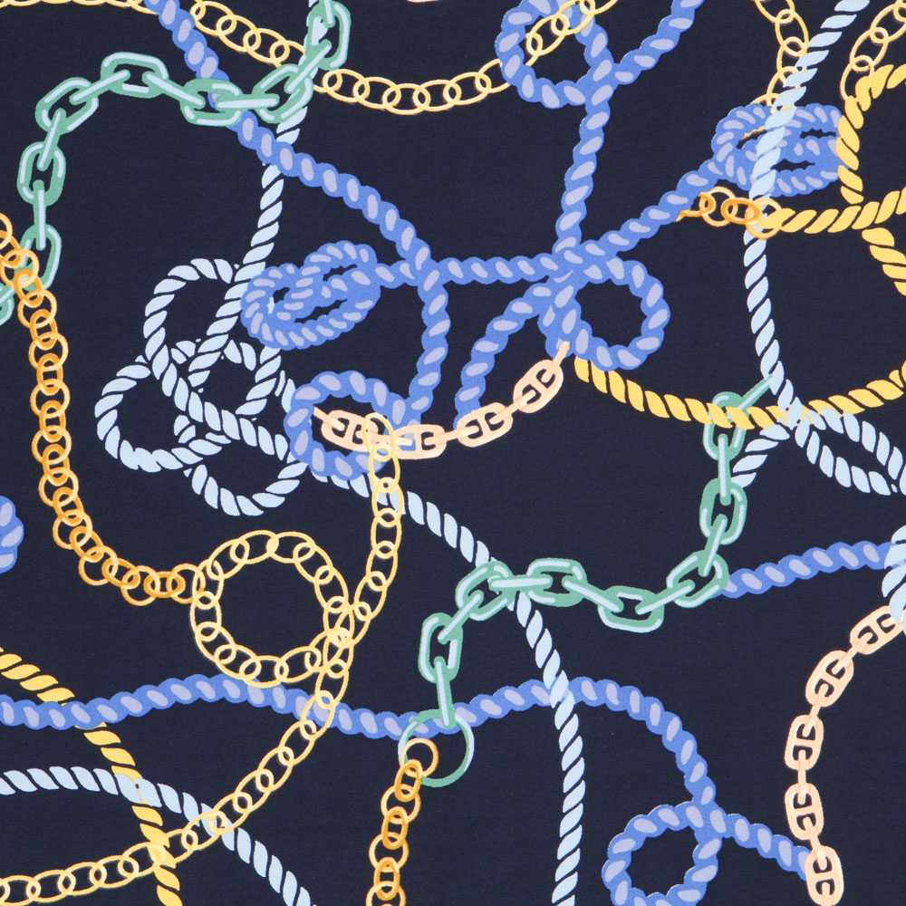 Tecido Viscose Hermés Azul - Ribes y Casals