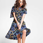 Tecido Viscose Hermés Azul - Ribes y Casals