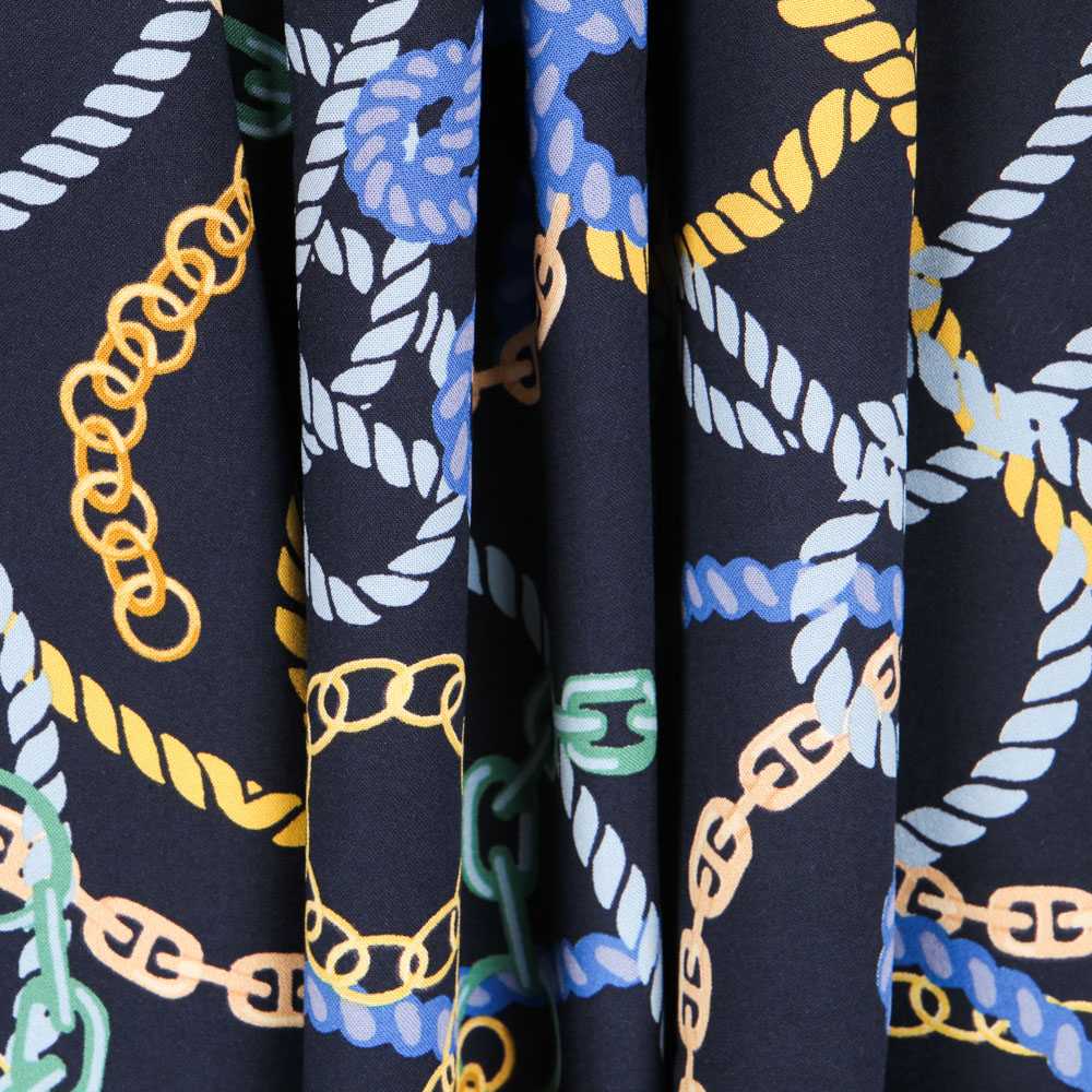 Tecido Viscose Hermés Azul - Ribes y Casals