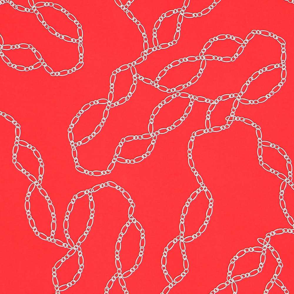 Tecido Viscose Hermés Vermelho - Ribes y Casals