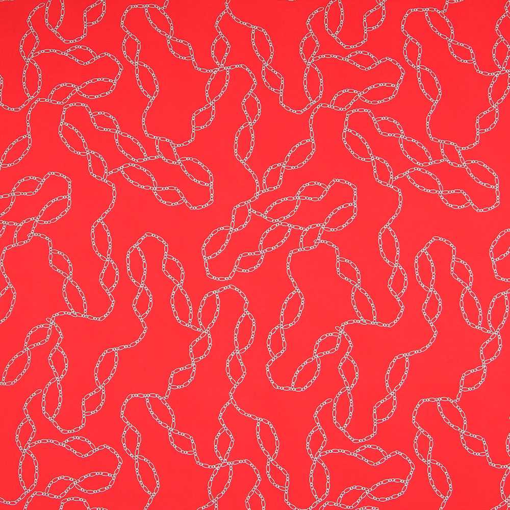 Tecido Viscose Hermés Vermelho - Ribes y Casals