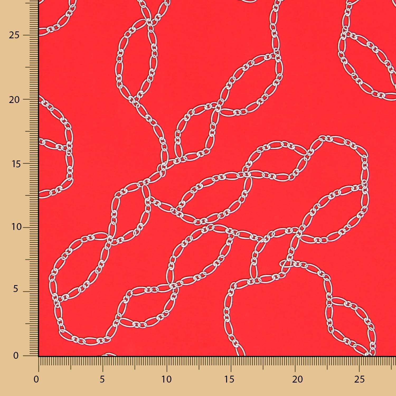 Tecido Viscose Hermés Vermelho - Ribes y Casals