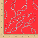 Tecido Viscose Hermés Vermelho - Ribes y Casals