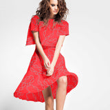 Tecido Viscose Hermés Vermelho - Ribes y Casals