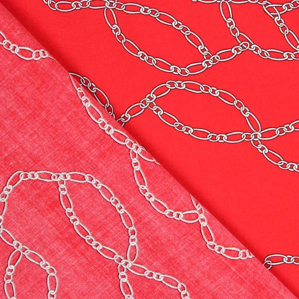 Tecido Viscose Hermés Vermelho - Ribes y Casals