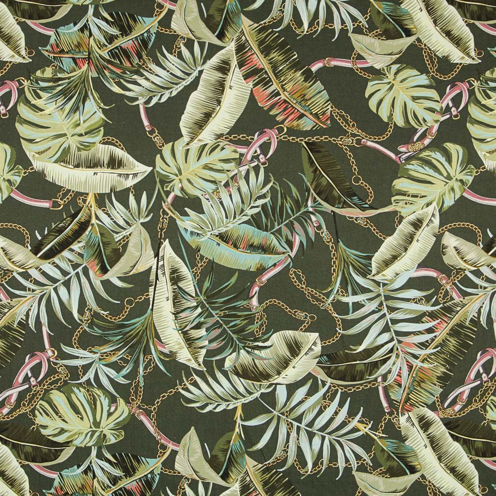 Viscose Hermés Tropical Verde - Ribes y Casals