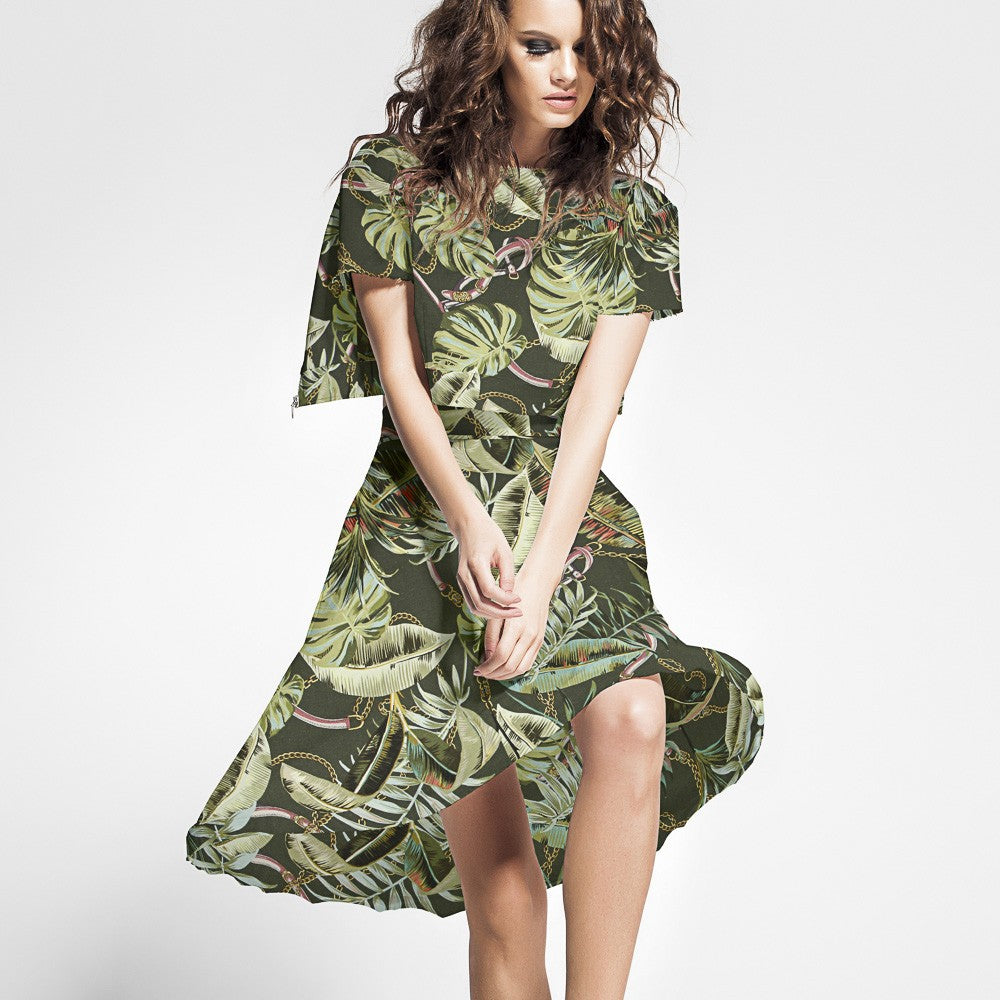 Viscose Hermés Tropical Verde - Ribes y Casals