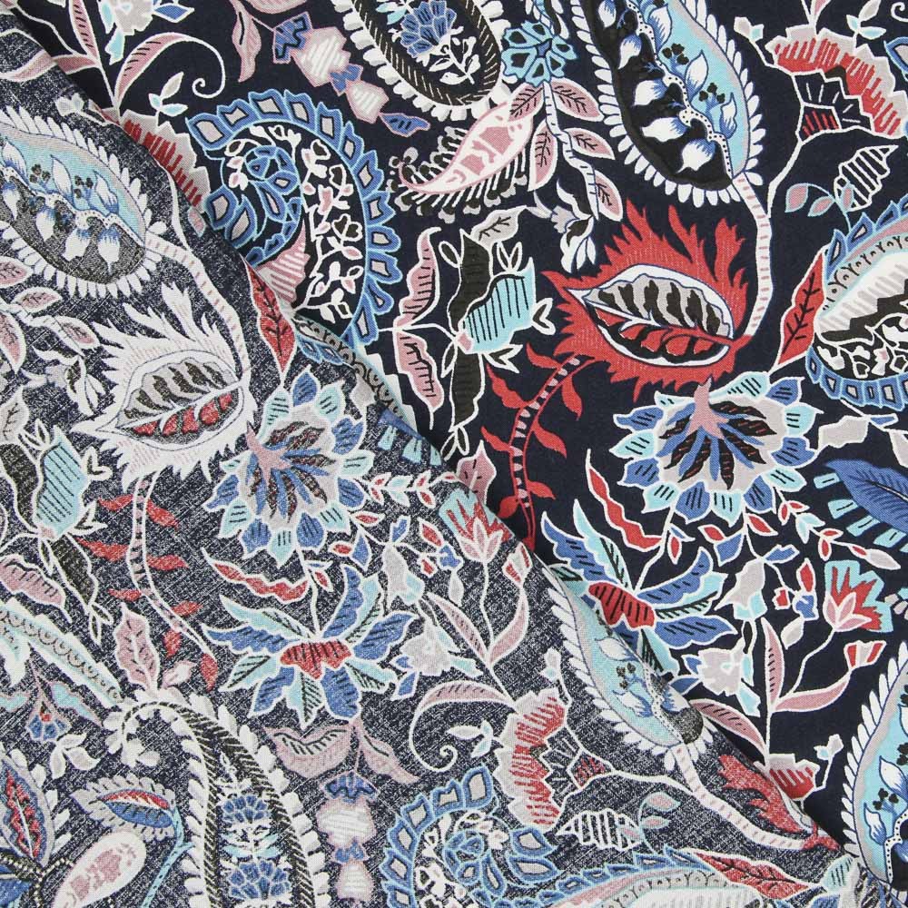 Viscose Kuwait Azul Escuro - Ribes y Casals