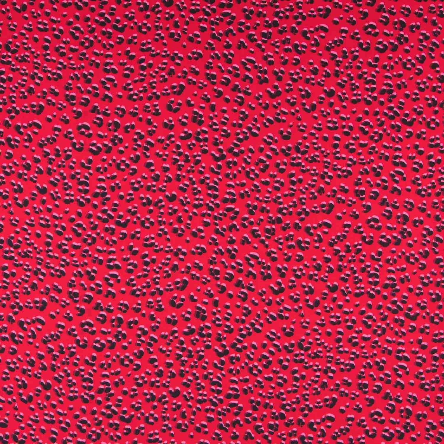 Viscose Leopardo Vermelha - Ribes y Casals